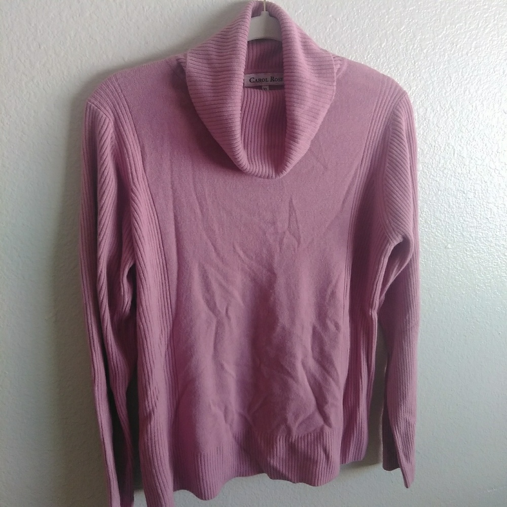 Pink Cowl Neck Sweater XL